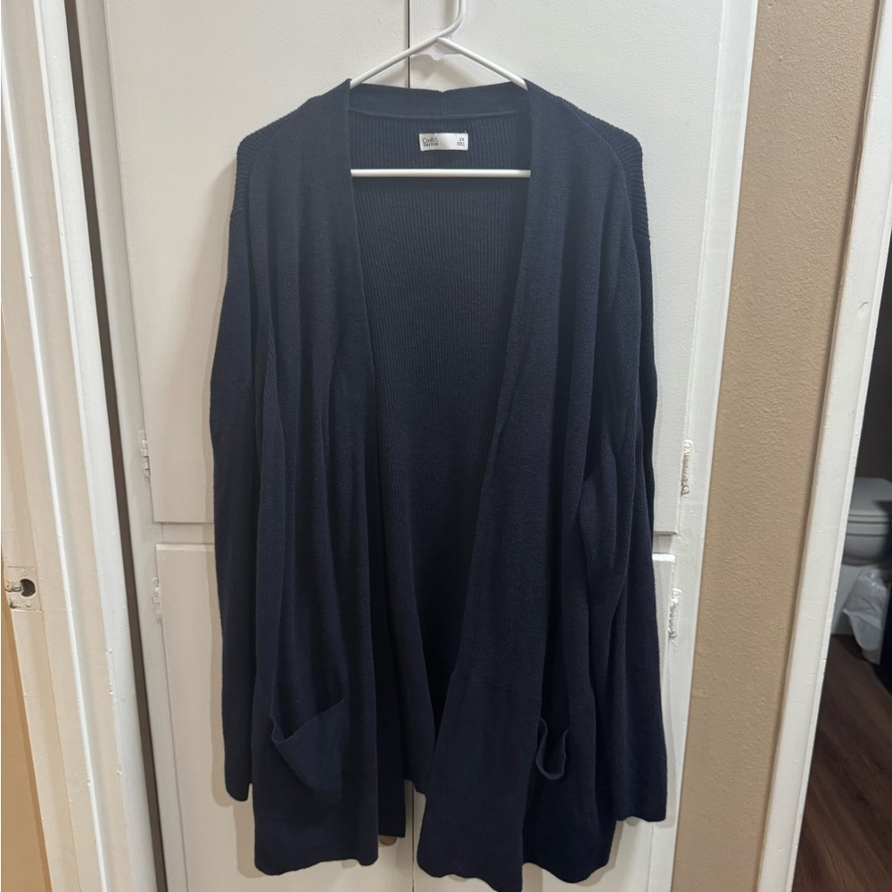 Croft & Barrow Women's Dark Blue Cardigan 2x